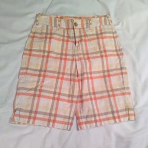 merona women's size 2 plaid shorts